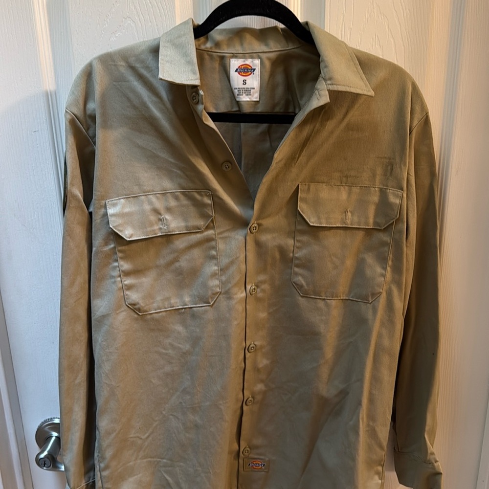 California State Parks Uniform Dickies Long Sleeve Work Shirt, Tan